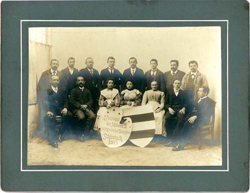 Gruppenbild der Abteilung Malerei von 1904