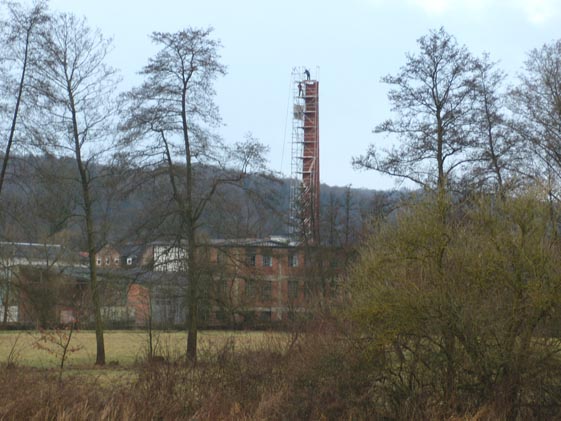 Rückbau des Schornstein Wahrzeichens